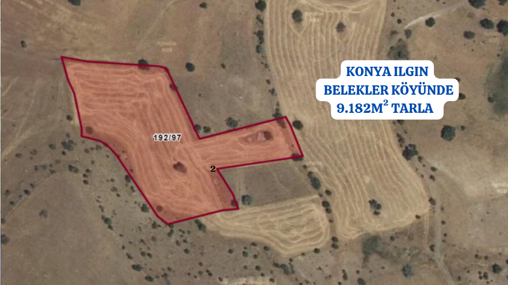 KONYA ILGIN BELEKLER KÖYÜNDE 9.182M² TARLAMIZ SATILIKTIR - KONYA ILGIN fotoğraf 5